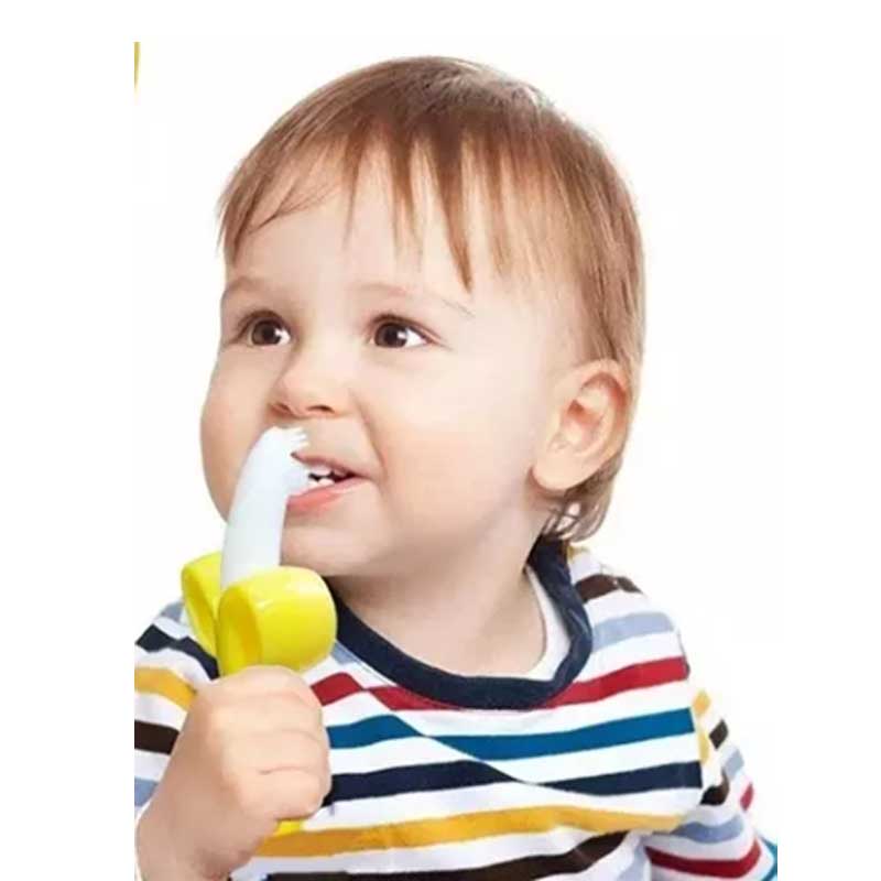 Banana dziecięca silikonowa szczoteczka do zębów mini mini szczoteczka do zębów szczoteczka do zębów i zabawki