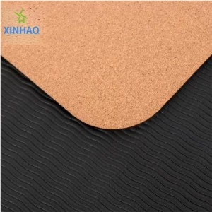 Amazonnajlepiej sprzedający się cork tpe joga hurtowa, 4 mm/5mm/6mm/8mm tpe cork bez poślizgu mata jogi, obsługujeniestandardowe logo lub druk