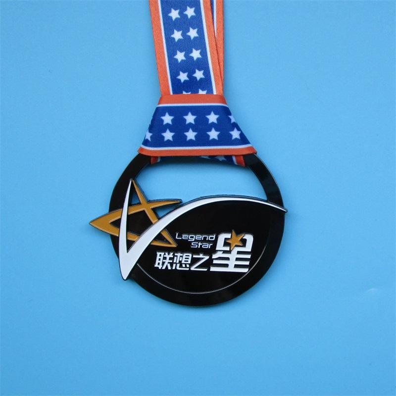 Medal finiszowy miękki emaliowany pusty metalowy metalowy metal