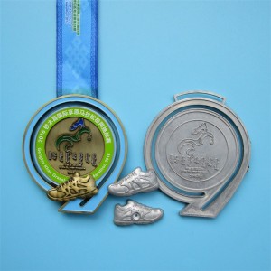 Die Cast Metal Badge 3D Medale aktywności inagrody Medal of Honor z wstążką
