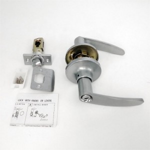 7302 Kake drzwi prywatności z wyjmowaną płytą zatrzaskową, całą metalową dźwignię zamków zestawu do sypialni i łazienki