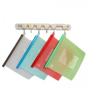 Wodoodporne szczelne zdrowe środowisko przyjazne dla środowiska silikonowa torba do przechowywania do gotowania ekologicznanieszczelna przekąska worki do żywności wielokrotnego użytku silikonowe ekologiczne ekologiczne torby siliko...