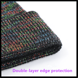 Rainbow Refleksyjna dzianinowa kapelusz