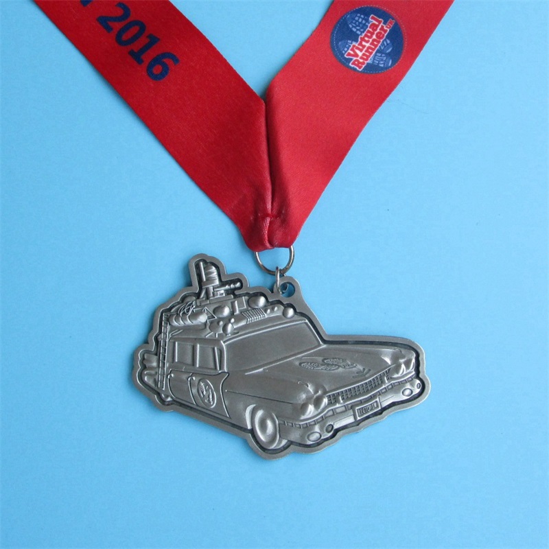 Virtual Run Medal Projekt samochodu 3D metalowy wieszak złota medaleniestandardowe sportowe medal