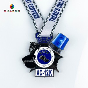 Unikalny projekt Niestandardowe logo LED Sport Medallion Metal 3D Enamel Medalena pamiątkę