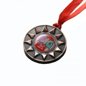Srebrny medal New Marathon Awards Medals Sport Medale i wstążki
