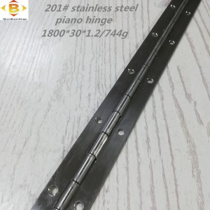 Standardowy rozmiar długi zawias 201#72 ’’*1.2 Zawias fortepianowy ze stalinierdzewnej