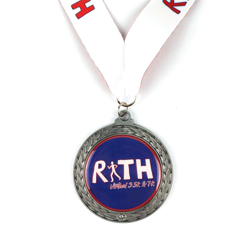 Medale biegowe maratonu kolorowe miękkie metalowe metalowe medale