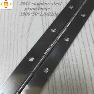 Standardowy rozmiar długi zawias 201#72 „*2 Zawiasna fortepian ze stalinierdzewnej