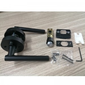 R7506 Black Door Hever znowoczesnym współczesnym, szczupłym projektem do prywatności w domowej sypialni lub łazience, bezkluczycy