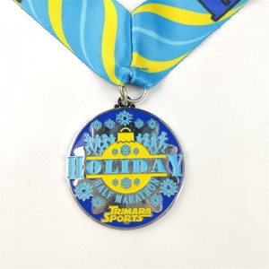 Złote srebrne i brązowe medale Niestandardowe medale Prezentna Boże Narodzenie