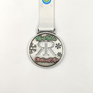 Złote srebrne i brązowe medale Niestandardowe medale Prezentna Boże Narodzenie