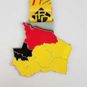 Laser Your Own Logo 3D Metal Award ODM Gold Silver and Bronze Medals Prezent