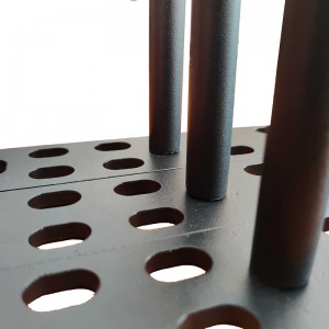 Wysokiej jakości czarny proszek stalowy wspornik pływający z wyjmowaną prętem podporowym