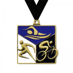 Piękny projekt Medal Medal 3D Medallion Medallion Triathlon Medals