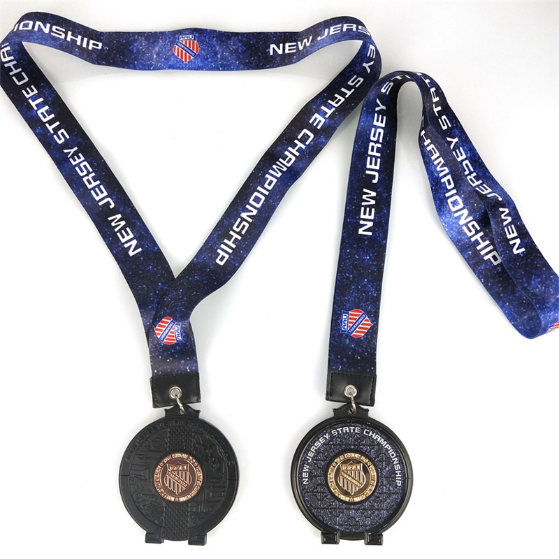 Ręcznie projektowanie wyścigowe metalowe szklane medale zabytkowe gry zimowe 2022 Medale
