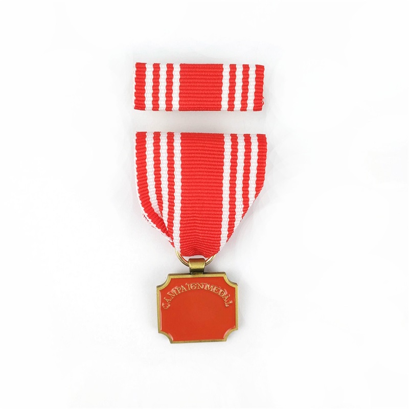Hard Emali Medalion Die Cast Metal Badge 3D Medale aktywności inagrody Honorowe medale z krótką wstążką