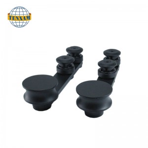 Łazienka podwójna kolejowa szyna przesuwane drzwi magazynowe Zestaw sprzętowy przesuwane drzwi ślizgowe