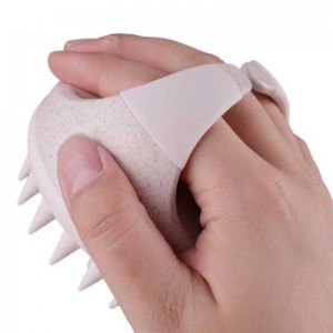 Biodegradowalny szampon ze słomy pszenicy szampon masażer skóry skóry głowy złuszczający grzebień do ciała szczotka do kąpieli szczotka do masażu spa