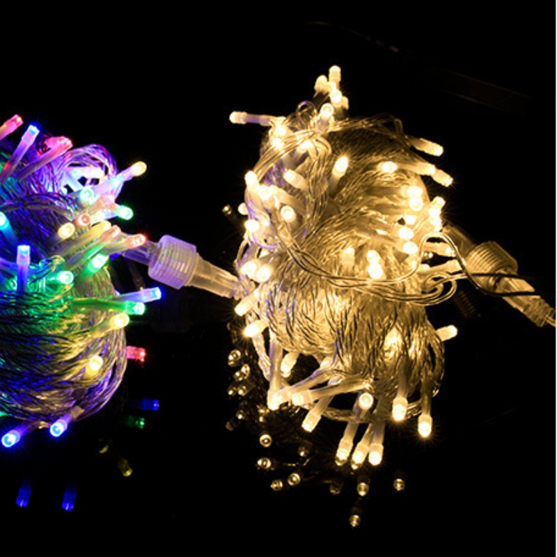 LED LED Lights Wodoodporne światła wróżkina zewnątrzna Boże Narodzenie Nowy Rok ślubne światła światła