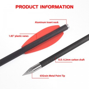 ELONGARROW 119612-05 16 cm Pistolet Succhbow Solts Strzałki węglowe z czerwoną łopatką 2PCS