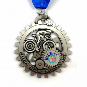 Gag New Custom Metal 3D Cycle Series Race Medals