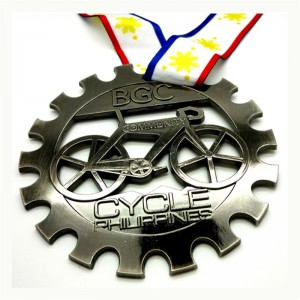 Gag New Custom Metal 3D Cycle Series Race Medals