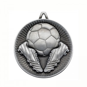 Produkcja OEM Custom Football Gold 3D Medals Race Race Race Metal Marathon Sports Medal z wstążką