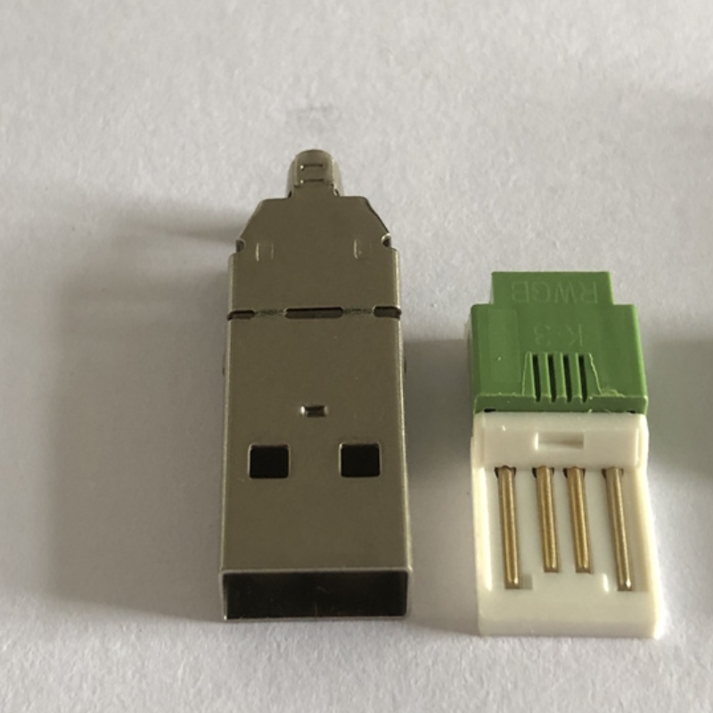 Nikiel Połączony USB Typ Gniazdo Ogoniczne 3-w-1 adapter DIY.