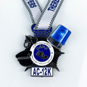 Dostosowane medale sportowe Medal Medal Medal Medal Medals Medale Pumpkin Run Medals z sublimowaną wstążką