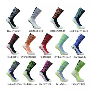 Niestandardowe projekty Grip Skarpetki Profesjonalne sportowe Calf Crew Football Football Soccer Anti Slip Grip Socks