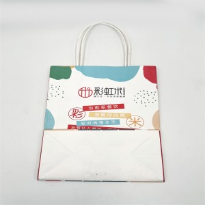 Kolorowa papierowa torba, prosta i modna papierowa torba