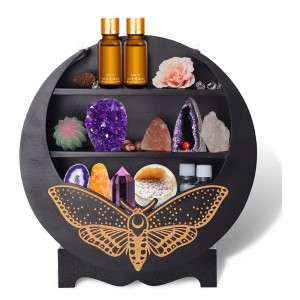 Księżycowa ściana lub szelfna pulpicie Uchwyt olejku eterycznego Kryształowy