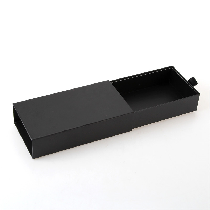 Czarna szuflada, dostosowane pudełkona szuflady