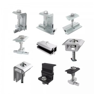 Panel Solar Photovoltaic Moduł Akcesoria Blok ciśnienia boczny blok ocynkowane średnie ciśnienie