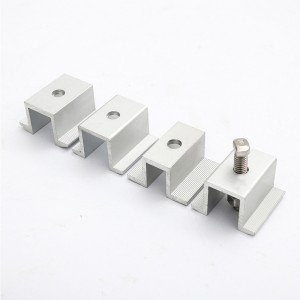 Panel Solar Photovoltaic Moduł Akcesoria Blok ciśnienia boczny blok ocynkowane średnie ciśnienie