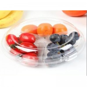 Trzy-compartment Fresh-cut Fruits Box Lid 205*122*58 mm hj-160