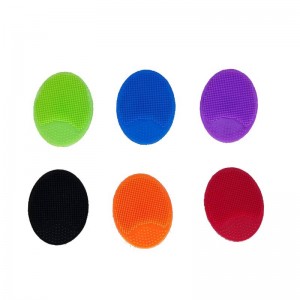 Silikonowy szczotka do czyszczenia twarzy, silikonowy owalny szczotkę do czyszczenia twarzy miękki silikonowy szczotkę do czyszczenia twarzy złuszczająca sięna twarz Zakropiat Zakarszkojski Pożnie Zakłona Cradle Cradle Basen do g...