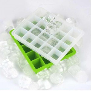 20 Well Ice Bube Mold, taca lodowa wykonana z silikonu spożywczego, koktajlnapój lodu forma, łatwa do czyszczenia BPA za darmo