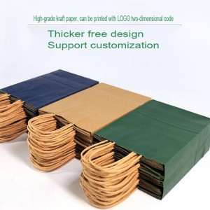 Kolorowa brązowa papierowa torba