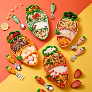 Radish Dinner talerz silikonowy dzieci \\\\\\\\\\\\ \\\\\\\\ \\\\\\\\ \\\\\\\\ \\\\\\\\ \\\\\\\\ \\\\\\\\\'\'s Bowl ssanie kubek dzieci \\\\\\\\\\\\\'s stołowa zastawa stołowa dziecięca miska żywnościowa miska żywności