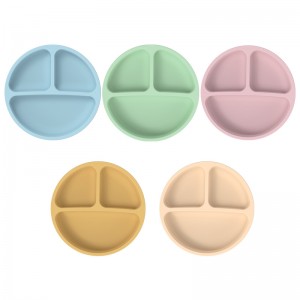 Silikonowe dzieci z zintegrowana silikonowa płyta obiadowa