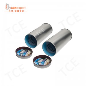 Puste okrągłe puszki herbaty pieczętowane żelazne pudełko herbata opakowanie herbaty do kawy