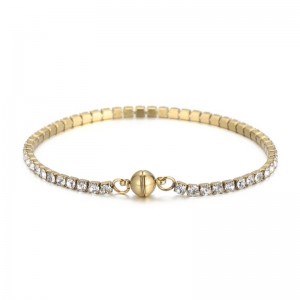 Europa i Stany Zjednoczone Trenan stalowa kwadratowa cyrkon Ozdoby dłoni wiatrową stalnierdzewna pazurowy kamień pojedynczy rzęd