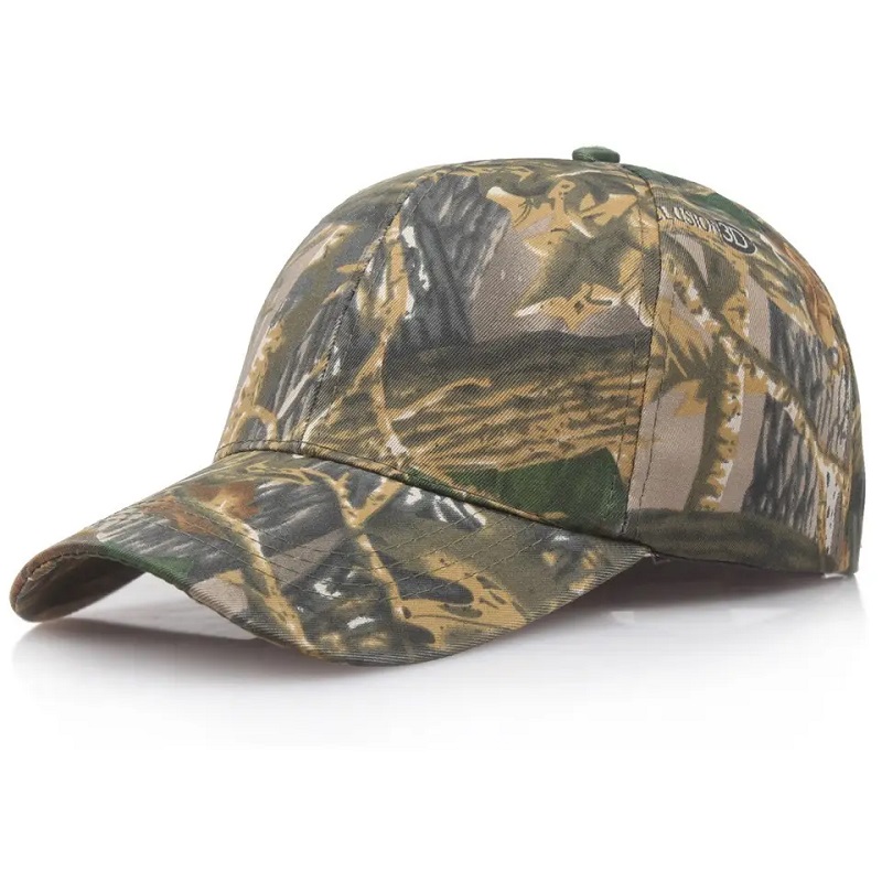 Unisex Camouflage Hat Camo Fishing Baseball Cap Silna Szybka suszona czapka polowa