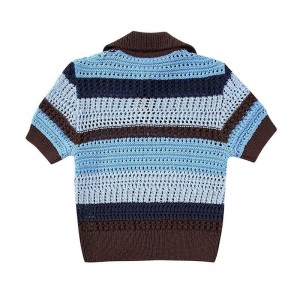 Kobiety wiosna letnia moda Jacquard siatkowy sweter