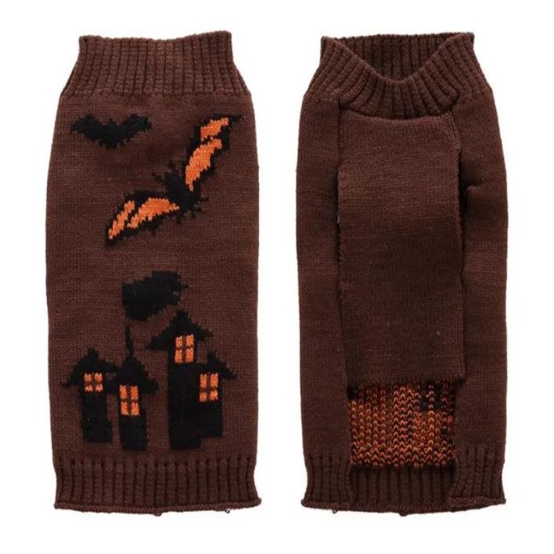 Halloweenowe ciepłe kostium dla zwierząt ubrania psy Sweter dla średnich dużych psów
