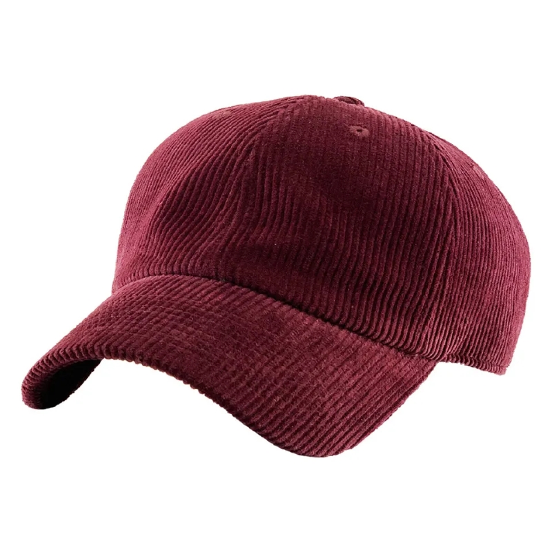 Corduroy Baseball Cap 6 Panel puste tata cap sport zimowy haft haftowy