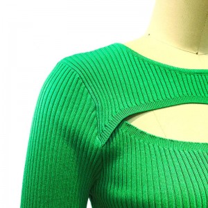 Swobodne, duże solidne kolorowe ekipa szyja seksowna sukienka Sweter Kobiety ubrania dziewczyn