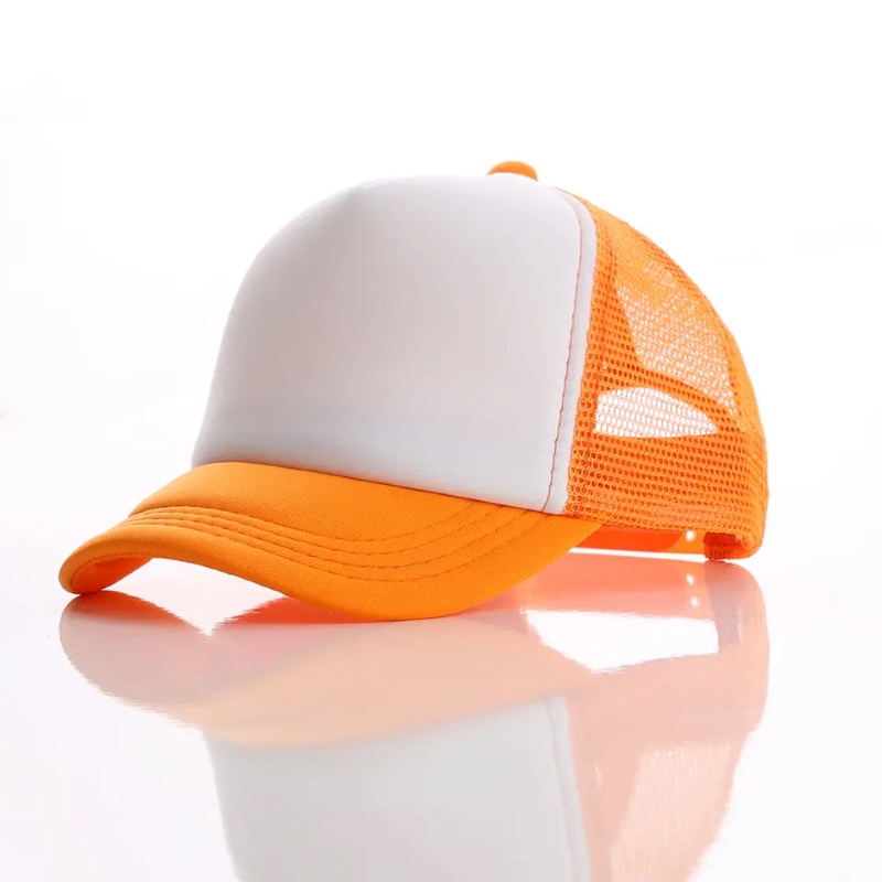 Hurtowy regulowany Snapback klasyczny Unisex Młodzież One-size Cap Kurved Bill Poly-Foam Front Trucker Hat for Kids